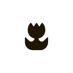 flower icon. sign design
