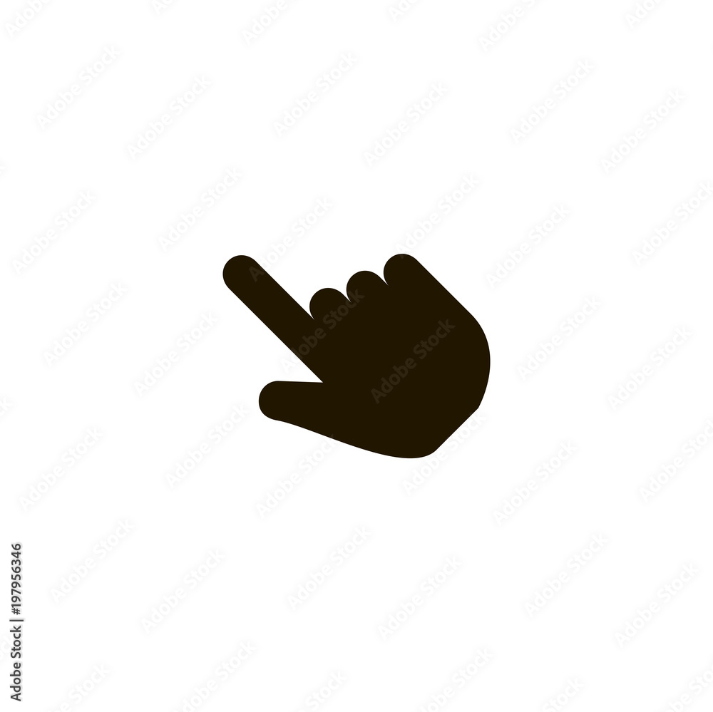 Sticker finger icon. sign design