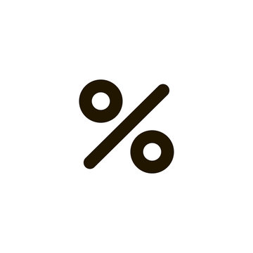 Percentage Icon. Sign Design