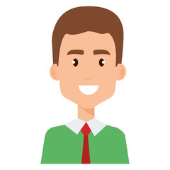 elegant businessman avatar character vector illustration design