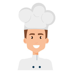 restaurant chef avatar character vector illustration design