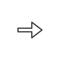 Arrow Icon. isolated perfect pixel with flat style in white background for UI, app, web site, logo. Vector illustration.