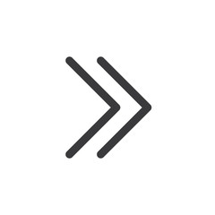 Arrow Icon. isolated perfect pixel with flat style in white background for UI, app, web site, logo. Vector illustration.