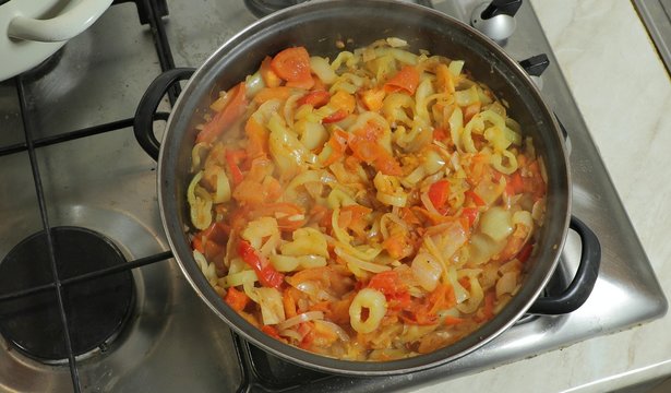 Cooking Vegetable Lecho