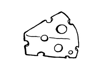 チーズの塗り絵