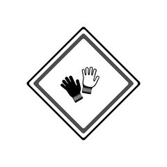 Obraz premium Gloves icon. Vector Illustration