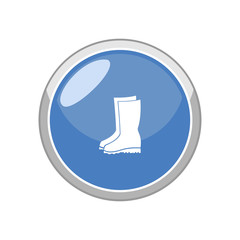Rubber boots icon