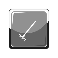 Garden rake. Vector Illustration