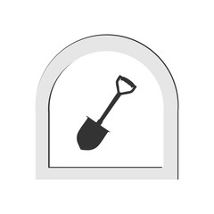 Shovel icon. Vector Illustration