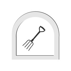 Garden forks. Vector Illustration