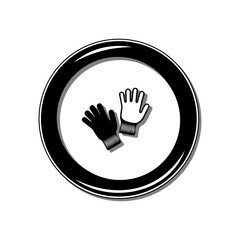 Obraz premium Gloves icon. Vector Illustration