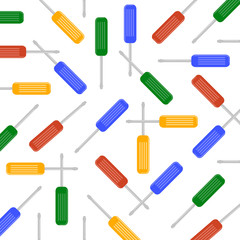 screwdriver seamless pattern background