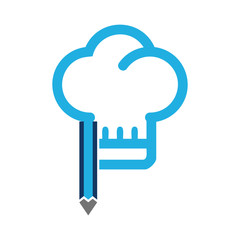 Chef Pencil Logo Icon Design