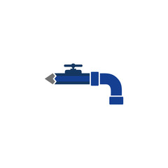 Plumbing Pencil Logo Icon Design