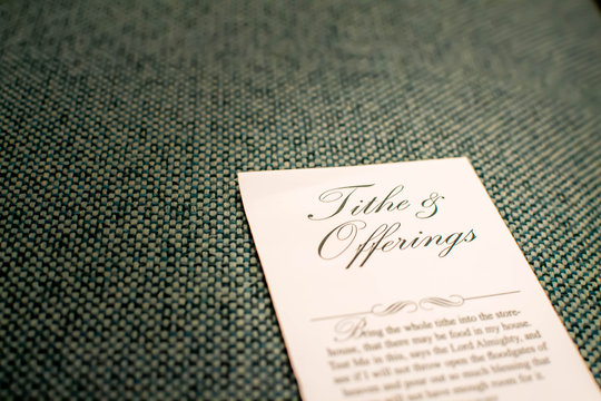Tithes and offerings envelope