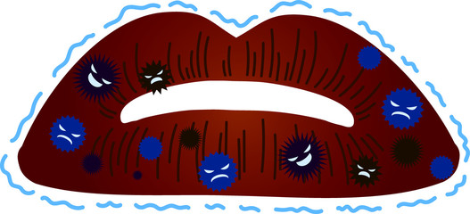 Unhealthy Lips illustration