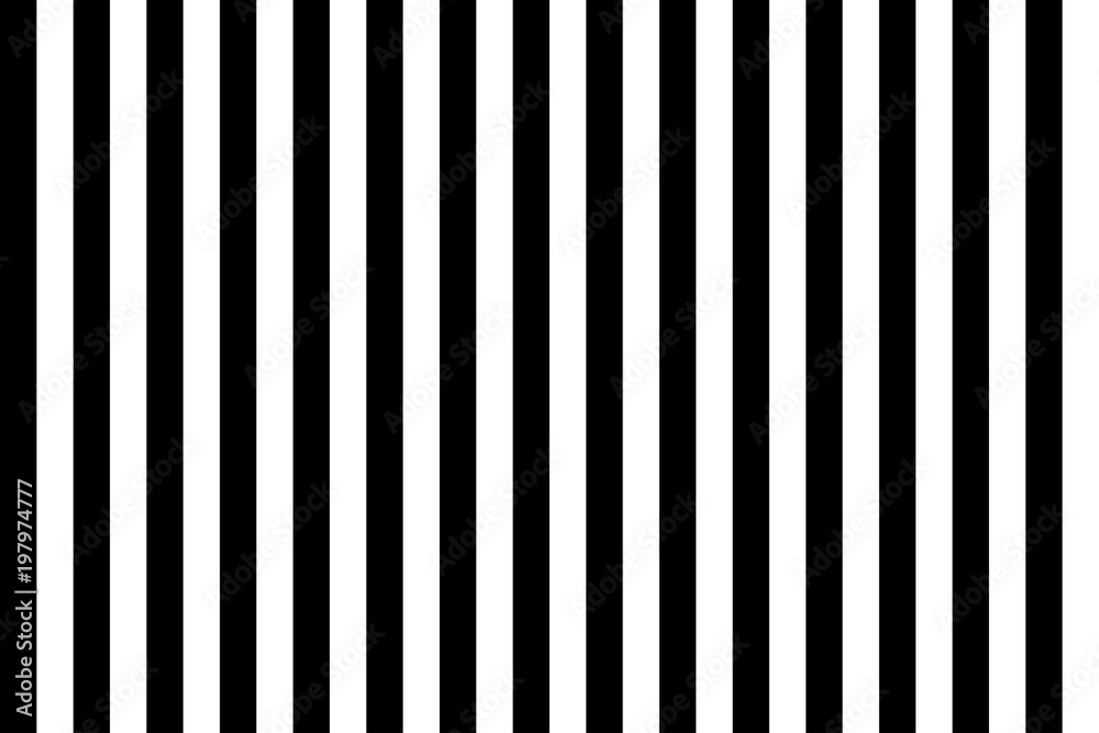 Poster Pattern stripe seamless black and white. Vertical stripe abstract background vector.