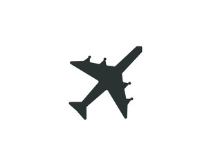 Airplane black icon