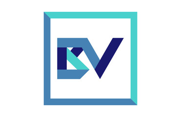 BV Square Ribbon Letter Logo