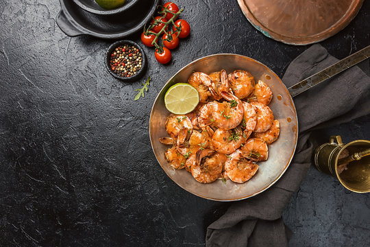 with lemon and thyme in a pan, top