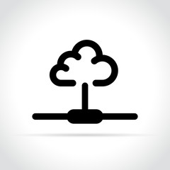 cloud icon on white background