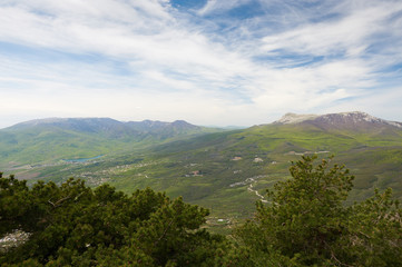 Summer landscape of the southern Crimea RUSSIA.