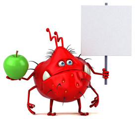 Fun germ - 3D Illustration