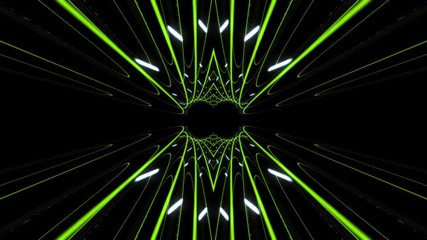 Colorful Kaleidoscopic Rings Animation Background Loop