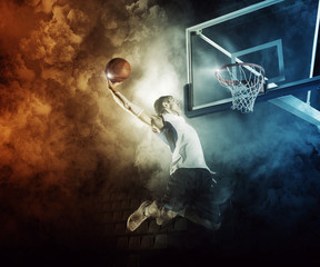 Fototapeta premium Basketball player in action