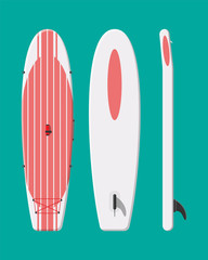 Modern surfboard. Surfing board