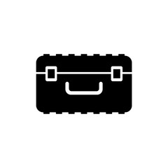 Case. Flat Vector Icon. Simple black symbol on white background