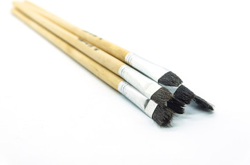 Fototapeta premium paint brush on a white background