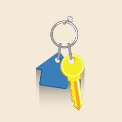 House key icon. Real estate vector ilustration