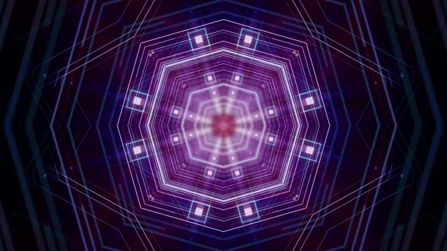 Cool Psychedelic Pulsing Kaleidoscope Tempo Abstract Background Loop
