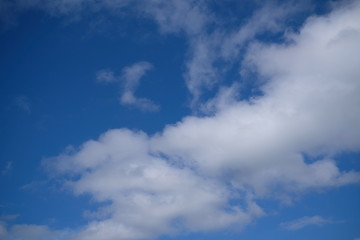 blue sky and clouds