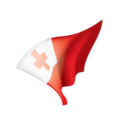 Tonga flag, vector illustration