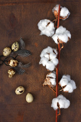 Easter holiday concept with colorful eggs