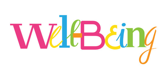WELL-BEING custom letters icon