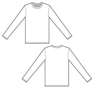 Long sleeve t shirt illustration sale