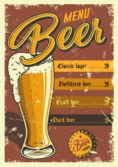 Vintage pub poster design. © DGIM studio