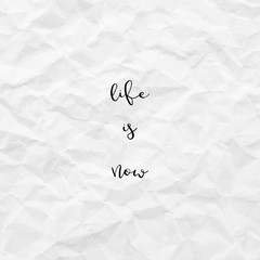 Texture of white crumpled paper for background