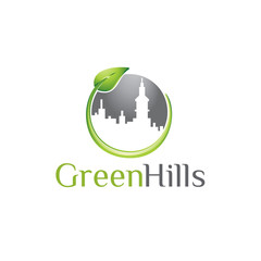 green hills - logo tempate