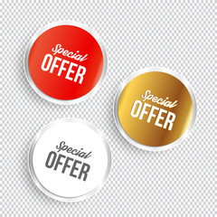 Set of color SALE banners. Vector illustration.