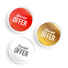 Set of color SALE banners. Vector illustration.