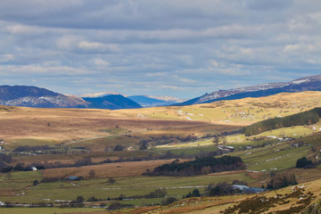 Snowdonia landscape in winter