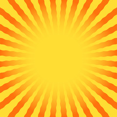 Obraz premium Abstract sun rays wavy yellow and white background template text placeholder