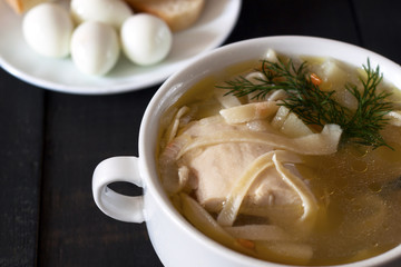 soup with homemade noodles