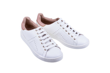 Women's sport shoes isolated on white background.