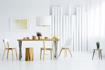 Spacious dining room