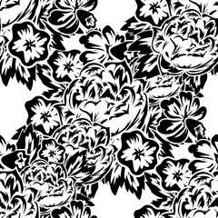 seamless monochrome pattern